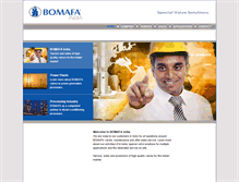 Tablet Screenshot of bomafa-india.com